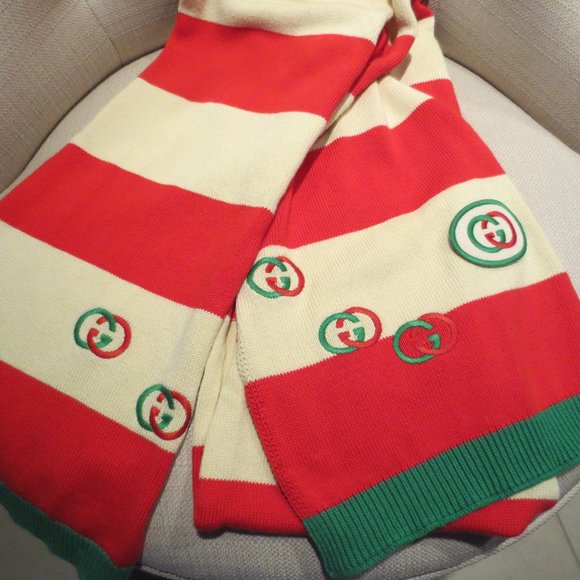 Gucci Emblem Embroidered Scarf - Picture 3 of 13